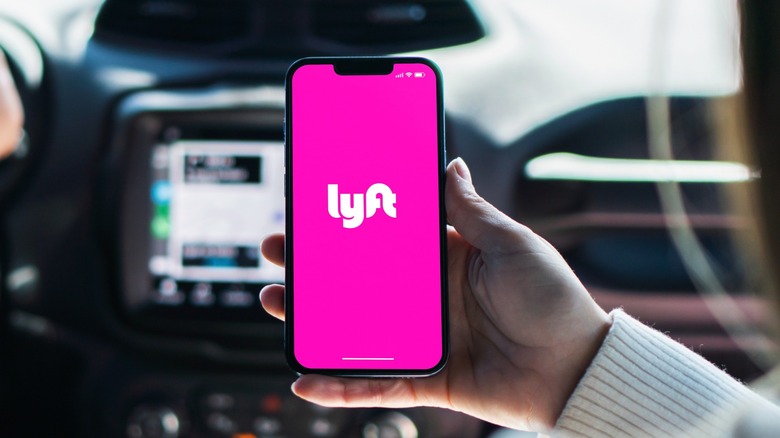 Lyft app launching on smartphone