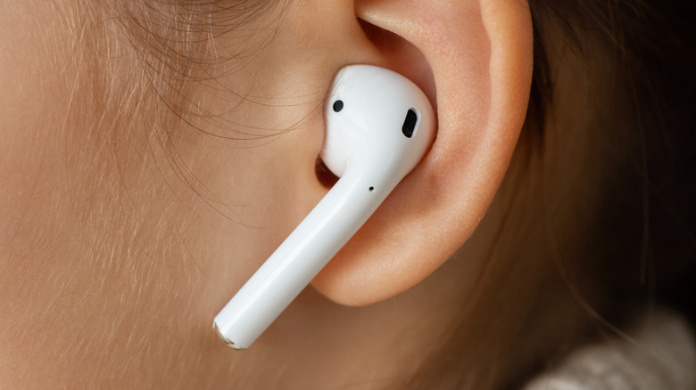 AirPods in ear