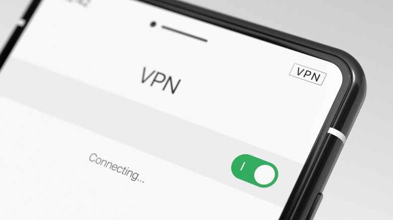 Phone with VPN enabled