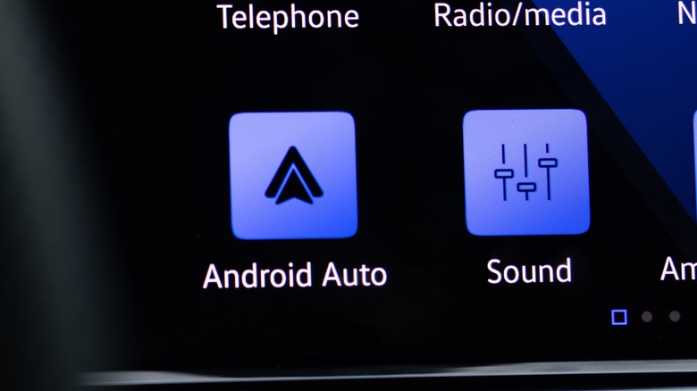 Android Auto button