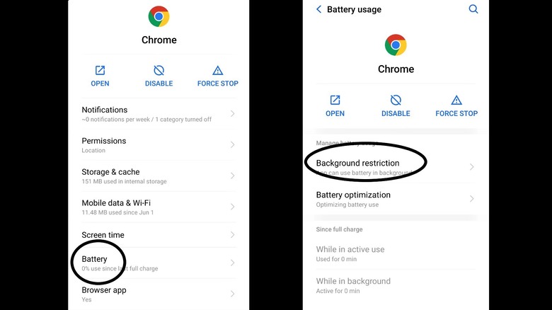 Android app battery optimization demonstration