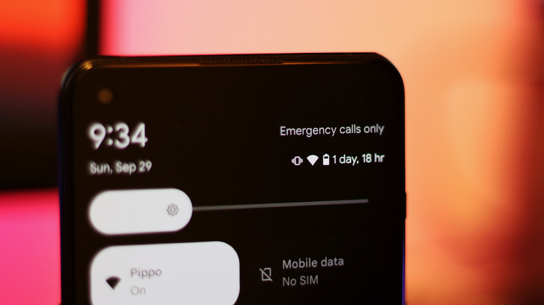 Emergency calls only warning on Android