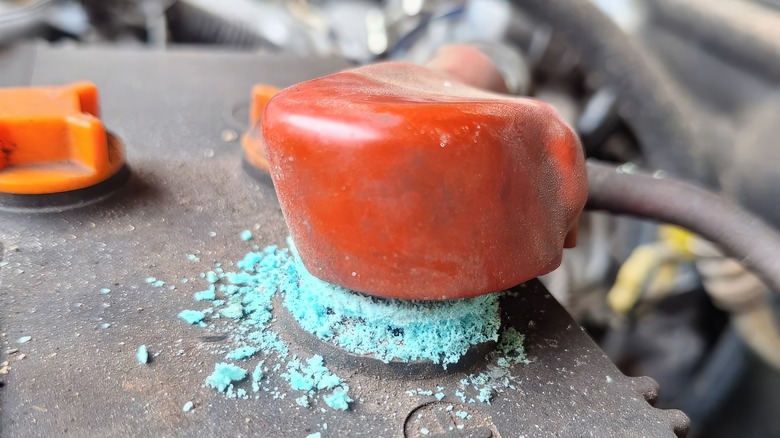 corrosion on battery terminal