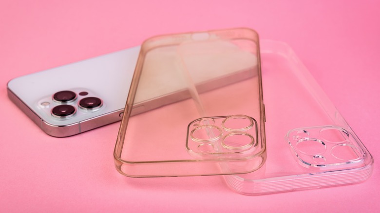 iPhone with old and new clear cases