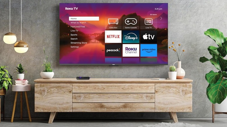 Roku TV in living room