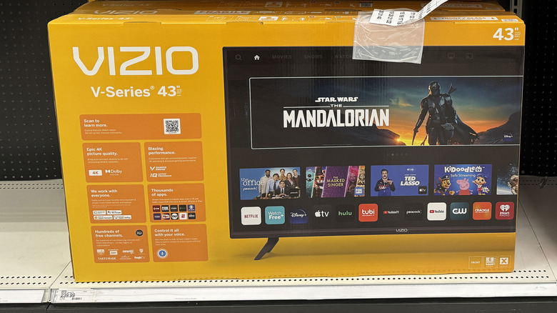 Vizio TV on store shelf