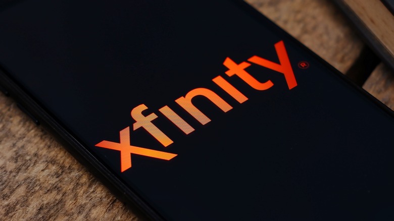 Xfinity logo on mobile device