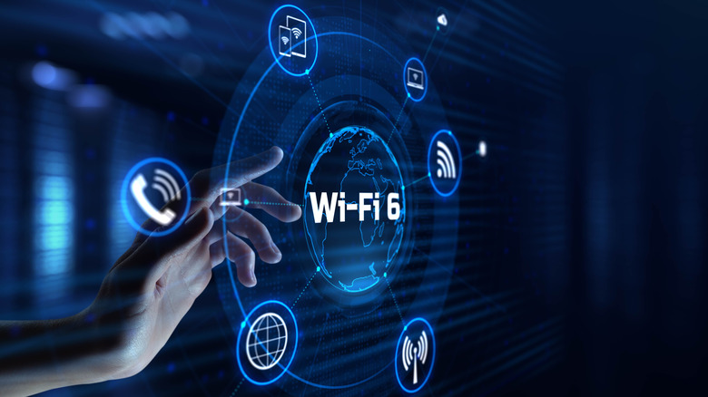 Wi-Fi 6 text concept render