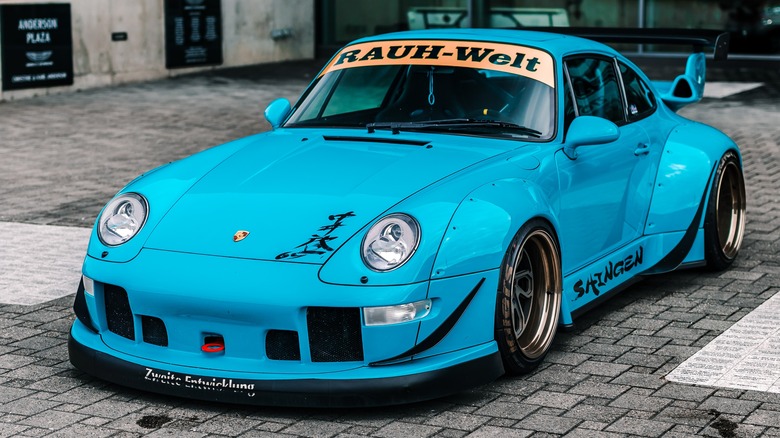 Porsche 911 with RWB body kit