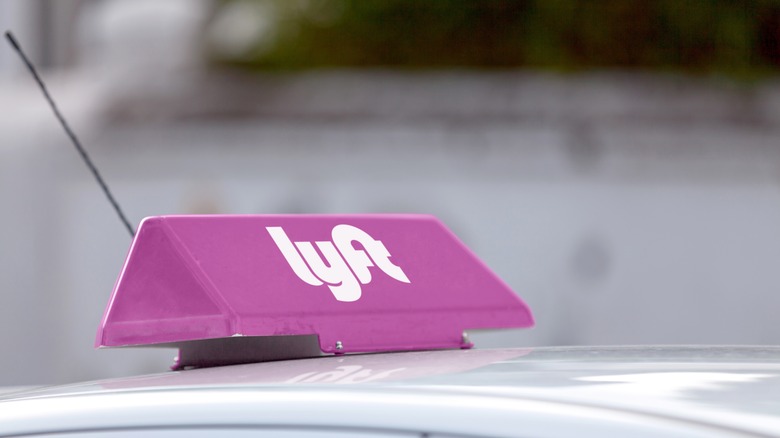 Lyft ride hailing car