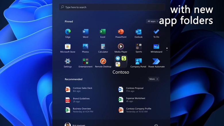 Start Menu Folders screenshot