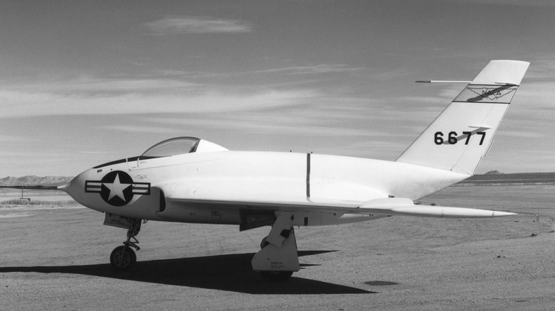 Northrop X-4 Bantam on the ramp