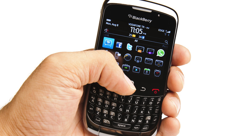 Blackberry Curve 3G in a hand