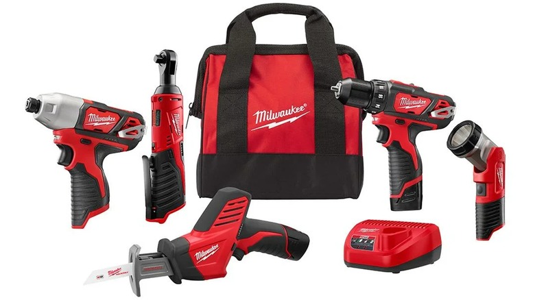 Milwaukee M12 five-tool kit