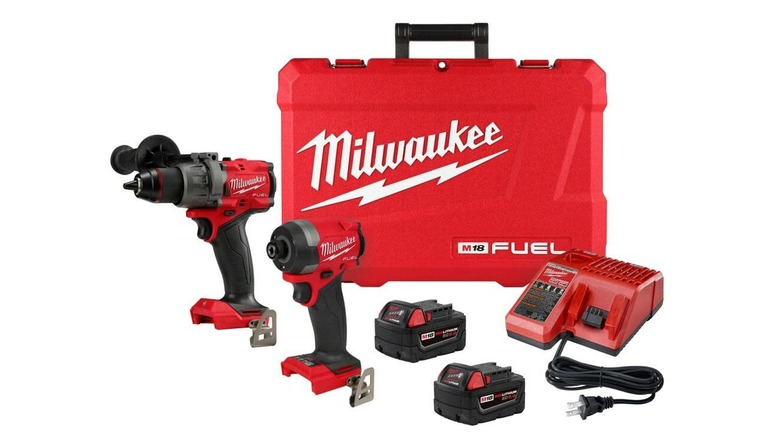 A Milwaukee drill/driver kit