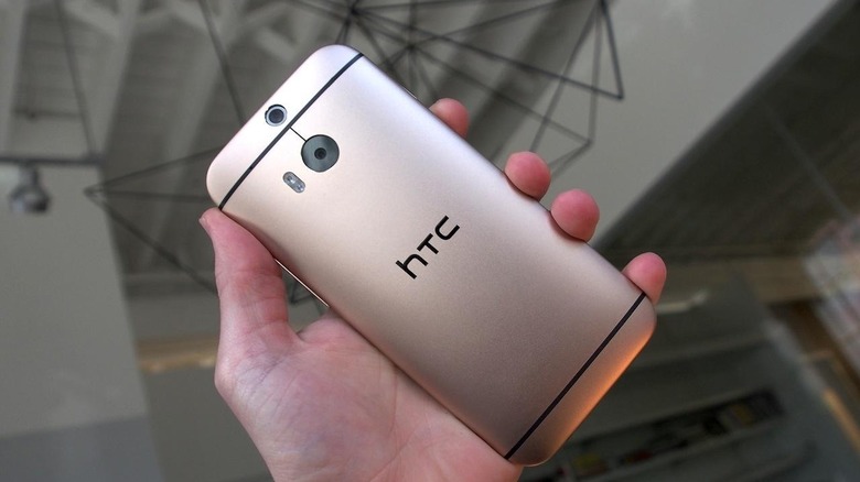 The HTC One M8 in gold