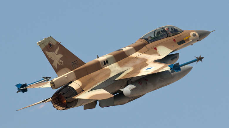 F-16I Soufa flying over Isreal