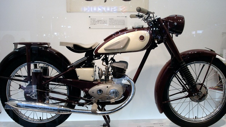 A Yamaha YA-1 on display