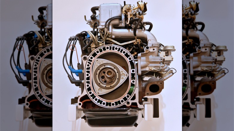 Interior of a rotary engine