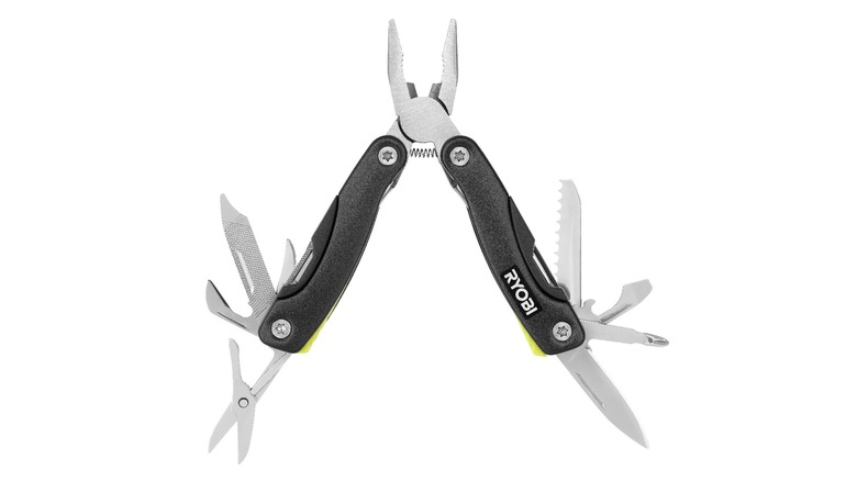 Ryobi Multi-Tool with attachments showing