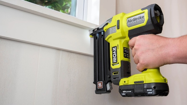 A 18V ONE+ AirStrike 18GA Brad Nailer