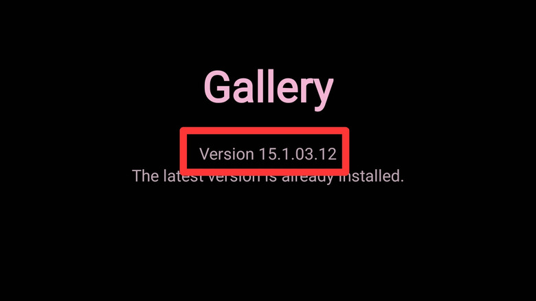 Gallery app on Samsung Galaxy phone