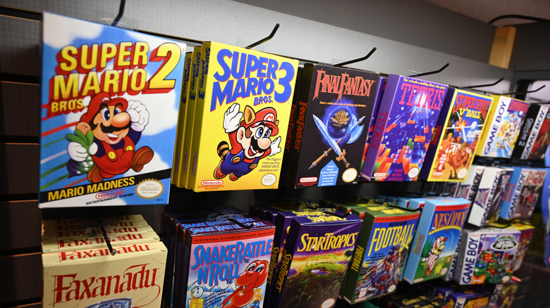 NES games on store shelves