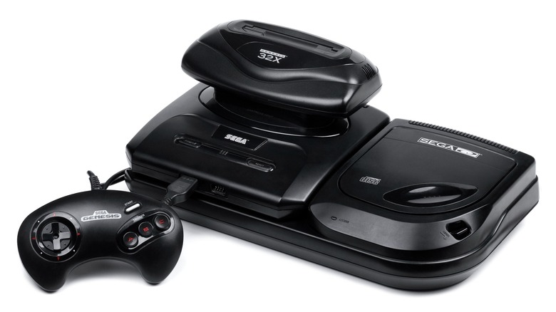 Sega Genesis Model 2 with matching Sega CD plus a Sega 32X