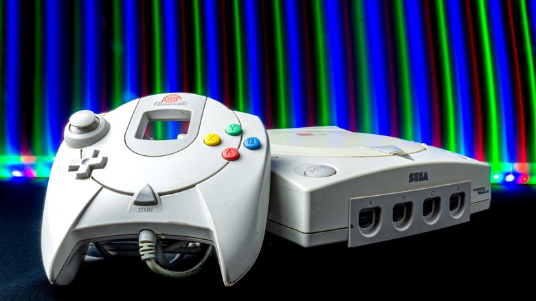 Sega Dreamcast console and controller