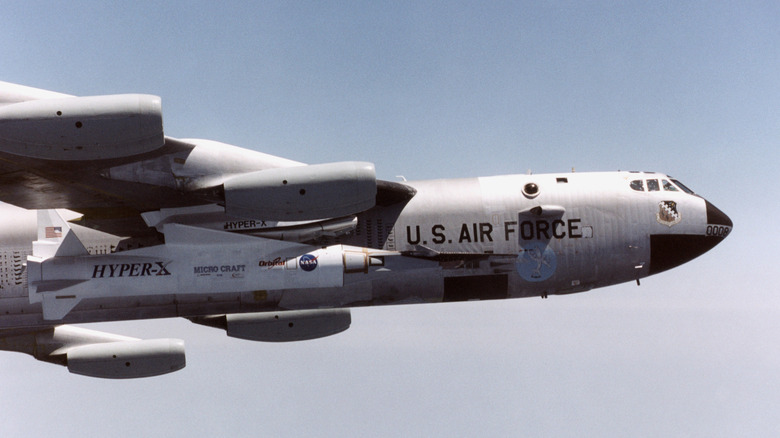 x43-a with B-52B launch vehicle