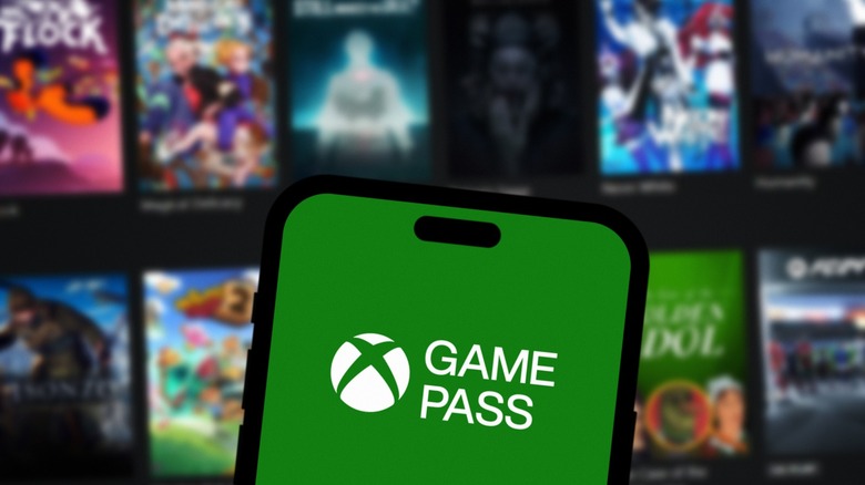 Xbox Game Pass logo on phone