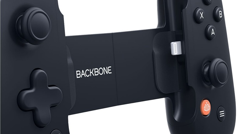 The Backbone One for iOS controller.