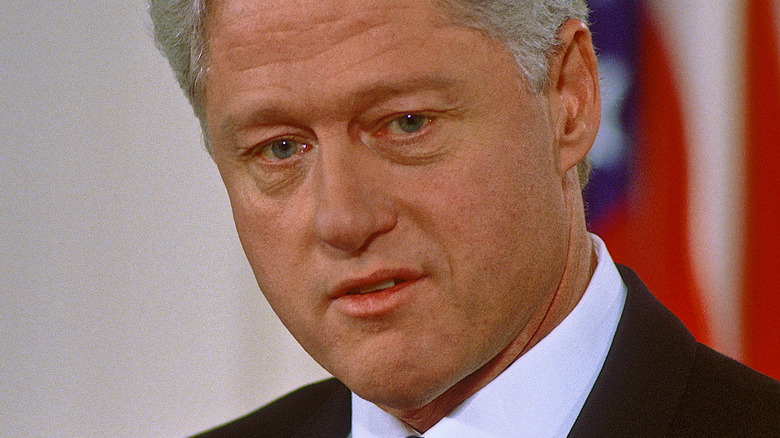 President Bill Clinton making an address in 1997