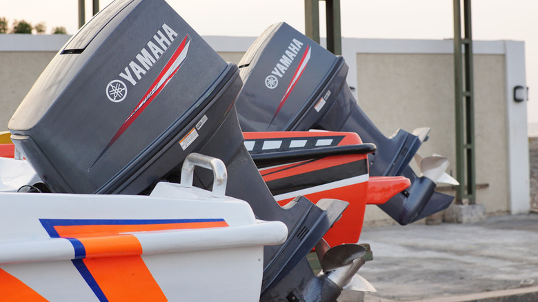 Yamaha outboard engines on boats