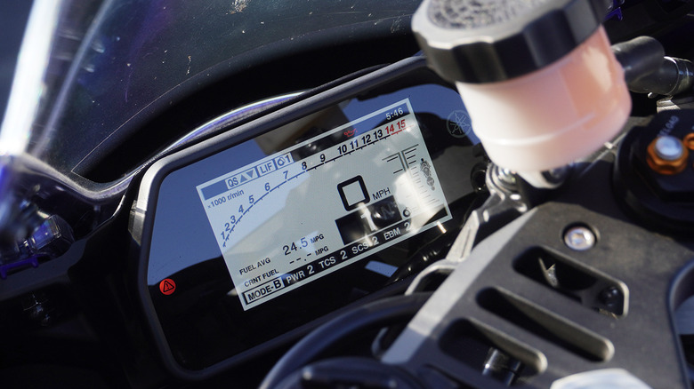 Yamaha YZF-R1 gauge cluster