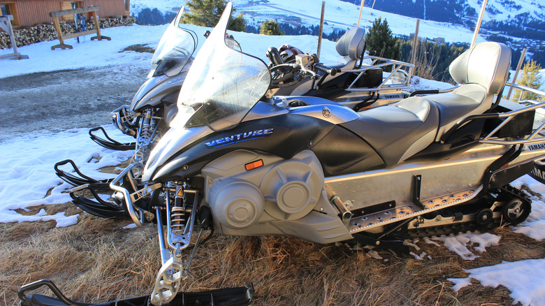 Venture Multi Purpose, Snowmobile Yamaha Snowmobile Used By Emergency Services at ski resort