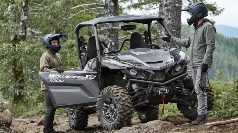 Yamaha Wolverine running off road