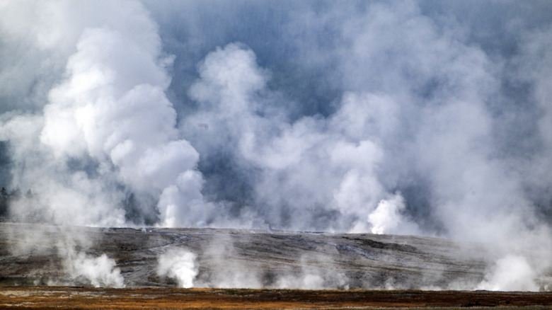 Hydrothermal features in Yellowstone