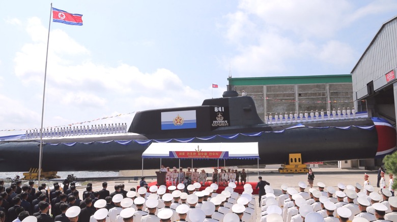 unveiling of DPRK nuclear submarine