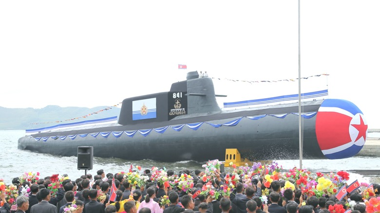 Launching of DPRK nuclear submarine