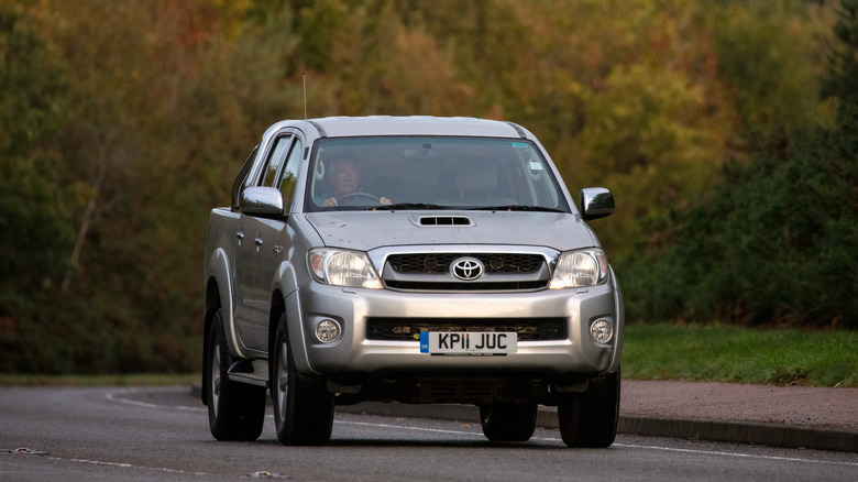 A 2011 Toyota Hilux pickup truck