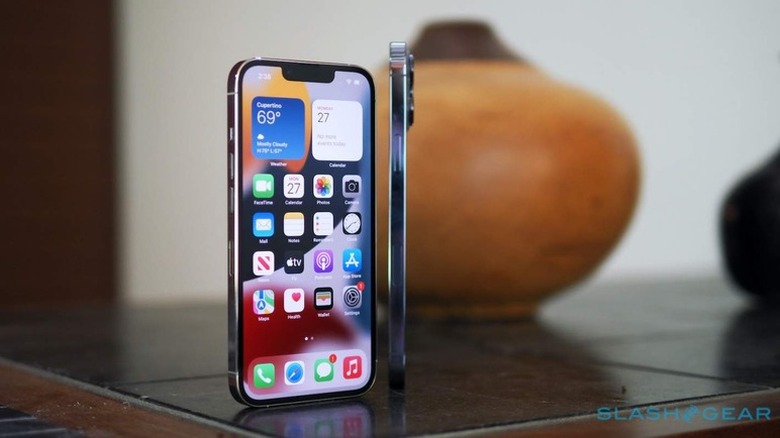 iPhone standing