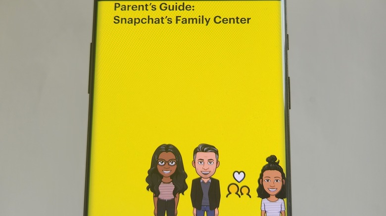 Snapchat Family Center guidelines 