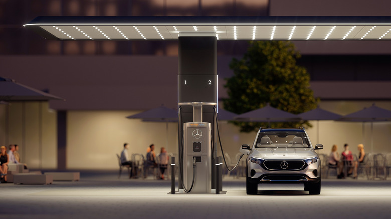 Mercedes charging station