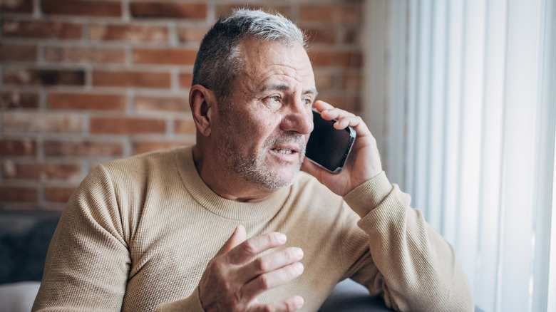 Man talking on phone