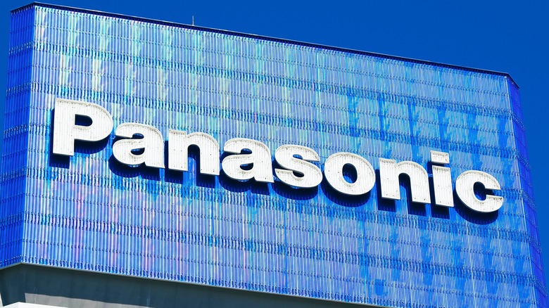 Panasonic logo seen on a building