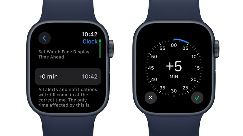 Apple Watch set time ahead