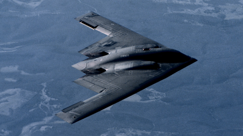 B-2 bomber in flight