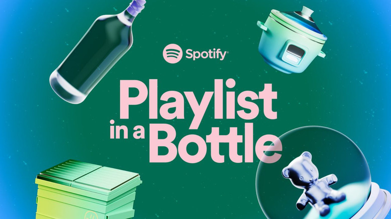 Spotify Playlist in a Bottle feature