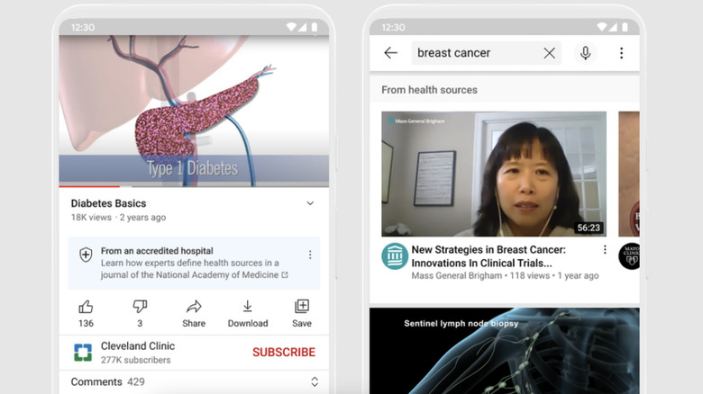 YouTube Health identifiers health video